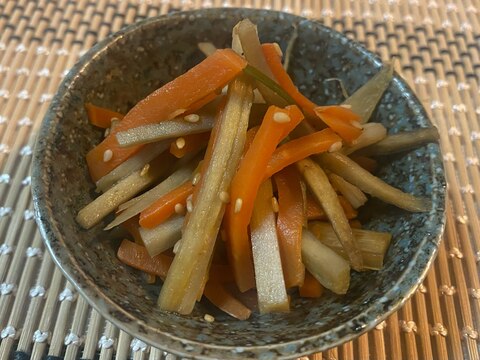 醤油のみで作る✳皮ごときんぴらごぼう✳